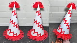 Easy paper Hat Tutorial - Birthday Cone Hat