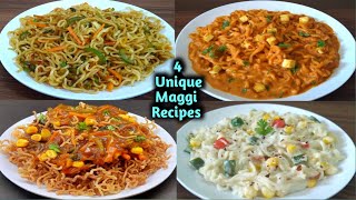 4 Types Maggi Recipe | Maggi Recipe | Maggi | Chowmein Style Maggi | White Sauce Maggi Recipe