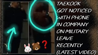 OMG😱💋Taekook Got Noticed With Phone In Company On Military Leave Recently(New)#bts#taehyung#jungkook