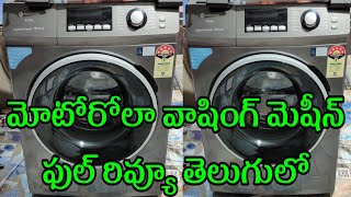 motorola 6.5 kg washing machine full review By Raja Vlogs in Telugu