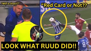 Van Nistelrooy FURIOUS REACTION to Bruno Fernandes Red Card vs Porto | Man Utd News