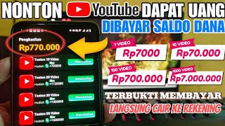 PASTI CAIR! Nonton Youtube Dapat Uang Terbukti Membayar - Cara Dapat Uang Dari Internet 2024