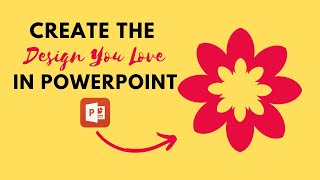 How to Create a Flower Design in MS PowerPoint #design #tutorials #easyediting #powerpoint