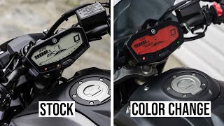 Change The Color Of Your Motorcycle Dashboard