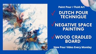 Check out this blue beauty, Acrylic Dutch Pour on wood.