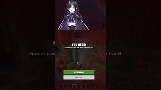 Minecraft is hard  #funnyvtuberclips #vtuber #minecraftshorts  #vtuberen