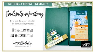 ⚓️ Badesalz Verpackung - Anleitung mit Pinguin Party von Stampin‘Up!