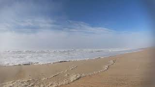 Winter beach line in the Tocha, Portugal