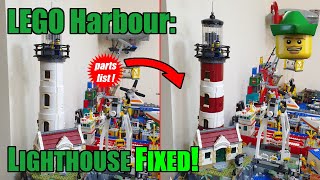 LEGO Harbour - Adding Stripes To The Lighthouse 21335 ⚓💡🏬🏹