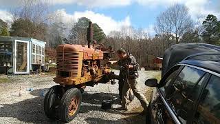 1945 Farmall M tractor.