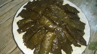 የወይን ቅጠል (ወረቅልኤነብ)stuffed grape leaves meddle eastern recipe