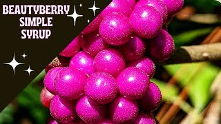 Beautyberry Simple Syrup