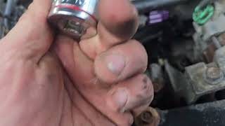 changing 04 subaru baja oil pressure sensor without removing alternator (or proper tools)