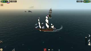 Sinking a 1st Rate perfectly using a double-decked frigate!!! The Pirate: Caribbean Hunt