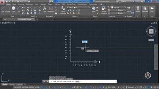 Autocad 2016 - Fast Course for Beginners - Drawing without mouse Coordinate system Lesson 6