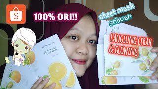 rekomendasi sheet mask wajib punya | UNBOXING SHEET MASK | SHOPEE HAUL