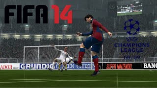 MESSI vs CR7 | FINAL CHAMPIONS 08/09 | BARCELONA vs MANCHESTER UNITED | FIFA 14 CLASSIC PATCH