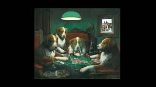 Dogs Playing Poker : oil on canvas 1894