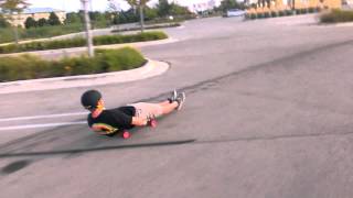 Skateboard coffin in the costco parking lot!