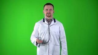 Doctor Green Screen footage free. Make your video!