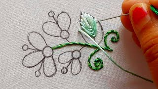 Hand Embroidery Designs:Weaving Stitch,Flower embroidery designs/ ফুলকারী ডিজাইন/এমব্রয়ডারি ডিজাইন