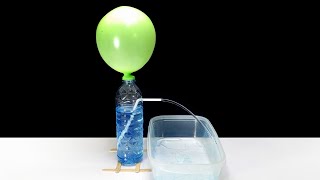 DIY Pressure fountain with balloon | น้ำพุแรงดันอากาศ จากลูกโป่ง