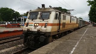 Howrah WAP7 Dangerous Howrah Rajdhani Destroyed Khana Jn.at flat 130 Kmph..