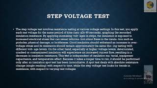 34 Step Voltage Test, Maintenance Testing