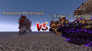 Redstone Monstrosity (Goety) vs L_Ender's Cataclysm  Minecraft  Mob Battle