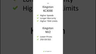 Kingston KC3000 vs Kingston NV2 – Comparison, Differences, Pros and Cons #shorts