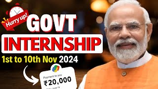 Earn Rs. 20,000/-Month From Govt Internship in MWCD | BEST Govt Internship for Girls Candidates