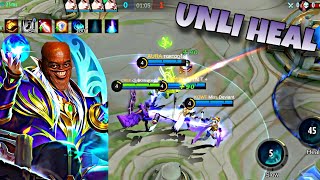 FUNNIEST MOMENTS IN MLBB MIRROR MODE 😆 - UNLI HEAL (ESTES 5 MAN) | MOBILE LEGENDS