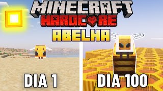 Eu sobrevivi 100 DIAS como um ABELHA em Minecraft HARDCORE!