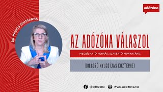 Az Adózóna válaszol – Dolgozó nyugdíjas közterhei / dr. Radics Zsuzsanna tb-szakértő