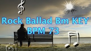 Rock Ballad Backing Track Bm