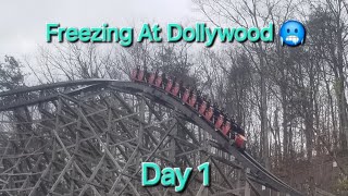 Coaster Vlog #7 Freezing at Dollywood Day 1