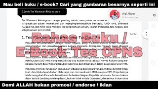 Bahas Buku / Ebook Tes CPNS