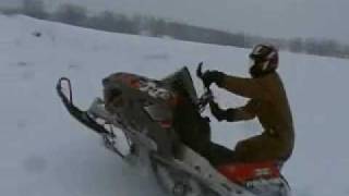 Snowmobile jumps in maine