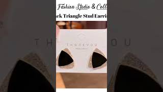 Triangle Stud Earrings #doraafashionstudio💃 #doraajewellerycollection#earrings #studearrings#shopnow