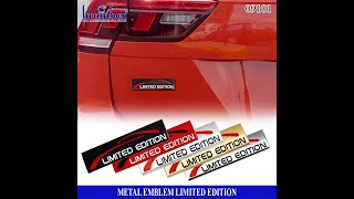 09101 Emblem Besi Logo Limited Edition Metal Logo Tempelan Body Mobil