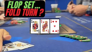 Should You Ever Fold A Set ??? -  Kyle Fischl Poker Vlog Ep 187