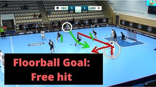 SSL Floorball Goal Analysis:  Free hit - Linköping V Kalmarsund