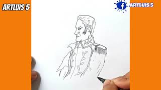 Como dibujar a José de San Martín?