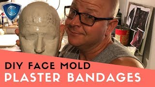 Easy Plaster bandage face mold and cast