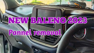 How to remove Baleno 2023 music system pannel.... #Baleno2023 #maruthi #jinoaugustin