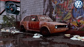 Rebuilding a Volkswagen Golf GTI MK1 1976 - 600HP -  NFS HEAT LOGITECH G29 Gameplay