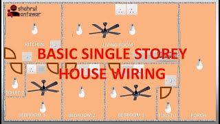 basic single storey house wiring | pendawaian asas rumah teres