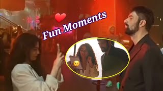 #enginakyürek and #demetözdemir fun moments at the set of #adimfarah