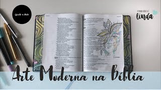 Meu primeiro journaling na minha Bíblia da Mundo Cristão