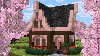 EASY Minecraft Cherry Blossom House | Tutorial